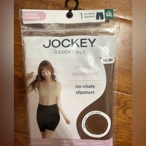 NWT Size 5XL Jockey Essential ultralight smoothing non-chafe Slipshort in brown
